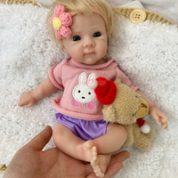 Figurine en silicone de 30 cm, poupée reborn, corps souple lesté, 12 pouces, poupées interactives pour tout-petits