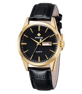 Montre pour homme OEM ODM, nouvelle montre simple pour homme d'affaires, sportive, étanche, avec date, quartz, bracelet en cuir classique - Product Image 3