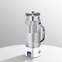 Bouilloire à hydrogène grande capacité en verre borosilicate, usage domestique, antioxydante, multifonctionnelle, conception intelligente