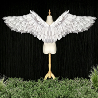 Alas de Plumas de Ángel, Accesorios para Adultos, Modelo Secret Dimension T, Ropa para Espectáculos, Fotografía de Bodas, Plumas Creativas