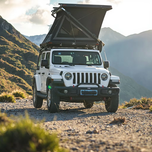 Tente de toit rigide 4 saisons Rock Cruiser, tissu Oxford noir + asphalte, type à armature droite, ouverture automatique rapide pour voiture - Product Image 2