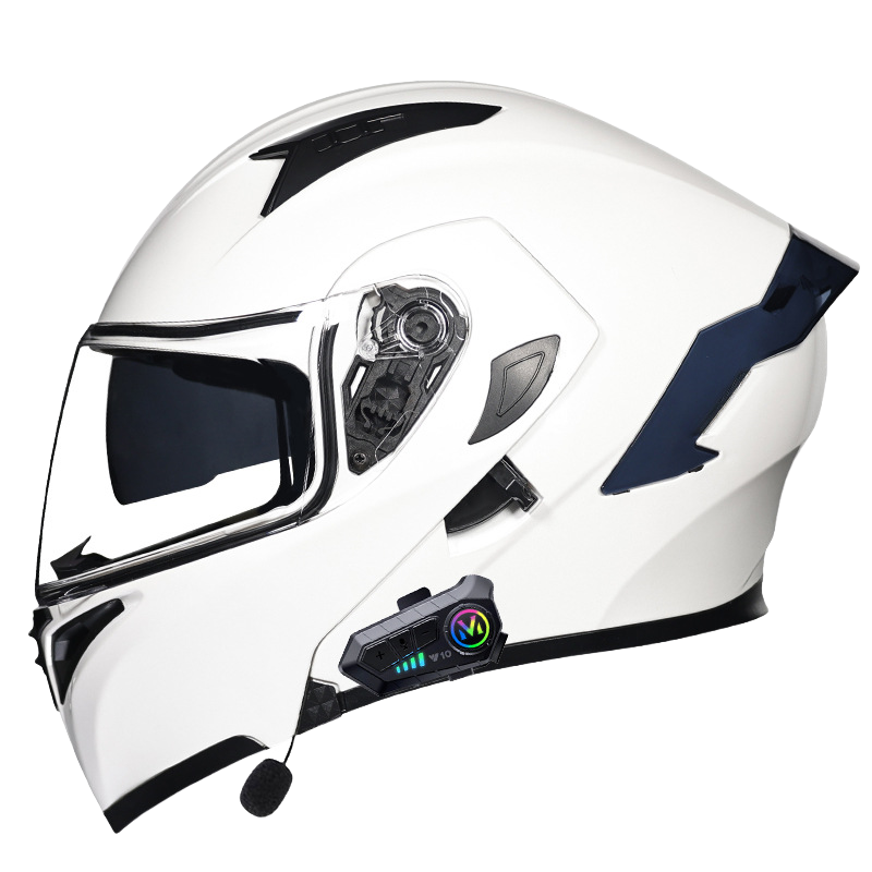 Blanc nacré avec transparent + Bluetooth Y10