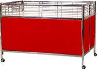 Support de table de promotion pliable de supermarché de haute qualité avec roues en gros