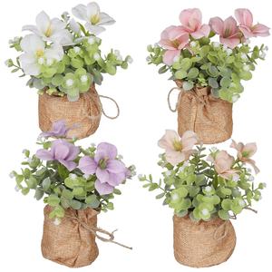 Vente <span class=keywords><strong>en</strong></span> gros 2025 nouvelles mini plantes artificielles avec pots extérieur fausses fleurs verdure décor à la maison jardin aménagement paysager salon - Product Image 4
