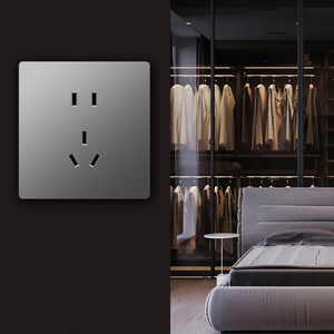 Plastic Large Plate Frameless Sensation Outlet <b>Light</b> <b>Switch</b> Electrical Supplies Panel Wall <b>Switch</b> Luxurious Electroplated Strip - Product Image 6