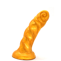 Heißer Verkauf FAAK G-116 Silikon Analplug mit Saugnapf in Schafhornform Dildo Analdehner Stimulierendes Sexspielzeug für Männer & Frauen