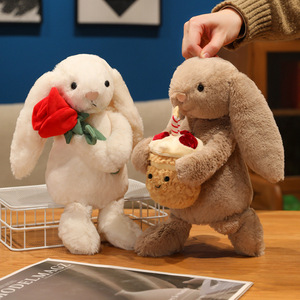 Peluches tendance Lapin Rose Saint-Valentin, Coussin Stitch, Décoration de canapé et de <span class=keywords><strong>chambre</strong></span>, Vente en gros - Product Image 4