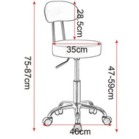 Mobilier de salon moderne tabouret de barbier chaise dessin chaise avec dossier réglable laboratoire tabouret chaise pour salon