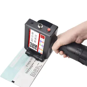 Effective Budget Plastic Handheld Printer 12.7mm Print Height TIJ Technology Date QR Logo Printing Anywhere