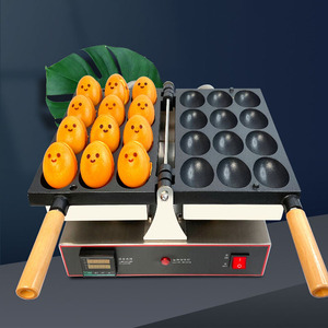Máquina Comercial Popular para Hacer Panqueques de Huevo, Máquina para Hacer Waffles, Máquina <span class=keywords><strong>El</strong></span>éctrica para Hornear Pan de 220 V, Equipo Profesional para Hacer Waffles con Diseño de Cara Sonriente - Product Image 1