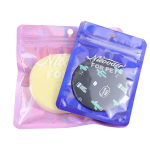 Écouteurs écologiques de taille personnalisée mini Mylar bijoux holographiques en plastique sac d'emballage avec logo personnalisé et fermeture éclair - Product Image 6