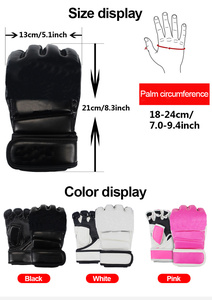 Guantes de Boxeo de Medio Dedo para Entrenamiento de Artes Marciales y Deportes de Contacto para Hombres y Mujeres - Product Image 4
