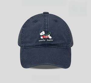 Gorra de béisbol con bordado de cachorro adorable 2026, sombrero de verano con protección solar <span class=keywords><strong>para</strong></span> mujer, gorra trucker versátil informal que estiliza el rostro - Product Image 3