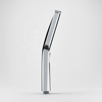 Douche à main moderne 4 modes, légère, durable, avec panneau carré-rond chromé, installation facile pour salle de bain