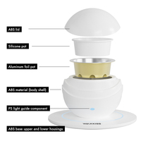 Calentador de Cera sin Llama WAXKISS de Alta Calidad para Derretir Cera, Calentador de Velas Eléctrico con Alimentación USB y Recipiente de Silicona Fácil de Limpiar