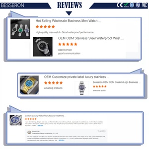 Venta Directa de Fábrica, Reloj de Cuarzo de Acero Inoxidable de Lujo para Hombre, con Esfera de Cristal y Correa con Logotipo Personalizado - Product Image 6