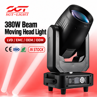 Projecteur Beam Moving Head 380W 16 canaux RDM DMX512 à faisceau étroit 2-3 degrés avec prisme, gobo, focus et frost, équipement professionnel pour concerts