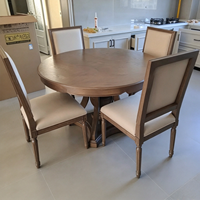 Table et chaises à manger en bois vintage françaises, table, table à manger sur mesure