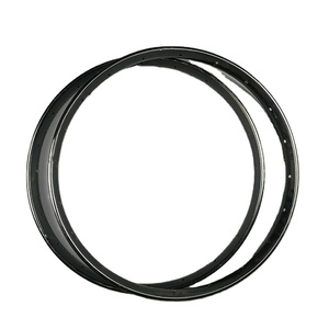 Llanta de carro negra de freno en V de acero de 40 agujeros de alta calidad para piezas de rueda de bicicleta humana - Product Image 1