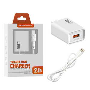 Cargador de Pared USB Somostel de 10W 2.1A para Celulares, Cargador Rápido para Teléfono Móvil - Product Image 6