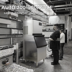 Máquina de Hielo en Cubos Comercial, Automática, de Acero Inoxidable, 300kg, 400kg, 500kg por Día, para Supermercados y Hoteles - Product Image 2