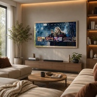 Televisor LED Inteligente Android 4K con Espejo, Diseño Rectangular Moderno Personalizado, Full HD, 65 Pulgadas, para Hotel, Villa, Baño, Dormitorio, Sala de Estar, Chimenea