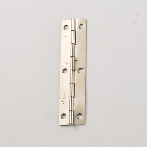 Jingmao H Type Hinge 75x23mm Iron Surface Mount Durable Furniture Hardware <b>6</b> Hole 0.5mm Thickness - Product Image 1