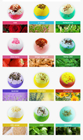 Bombes de bain moussantes végétaliennes artisanales OEM, billes de sel riches en huiles essentielles naturelles, soin de la peau, huile de chanvre effervescente, SPA relaxant, douche colorée