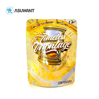 Imprimé personnalisé thermoscellé Biscuit Snack Stand up Pouch avec fermeture éclair Emballage en plastique Sac en feuille d'aluminium Sac de fruits secs pour aliments