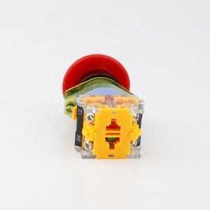 Botón pulsador de parada de emergencia tipo hongo La39-11zs de 22 mm con bloqueo, 1NA 1NC - Product Image 1