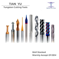Высококачественная твердосплавная высокоточная фреза с покрытием AlTiN, 55HRC, 2-4 зуба, для фрезерования под углом, с удлиненной шейкой, OEM