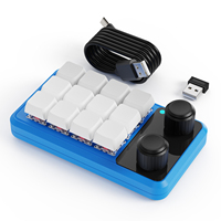 Mini clavier programmable sans fil 2.4G 12 touches 2 boutons Swap à chaud USB-C mécanique multifonctionnel personnalisé claviers Macro colorés