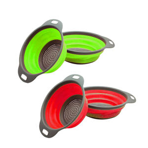 Panier égouttoir pliable carré en silicone pour fruits et légumes, passoire de lavage, panier pliable en plastique - Product Image 4