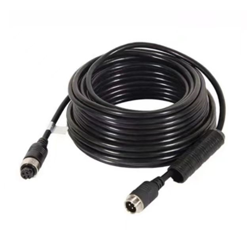 Video Extension Cable for CCTV Car Systems Mobile DVR Car Camera 5m 4-pin M12 Aviation Connector IP68 Waterproof Copper