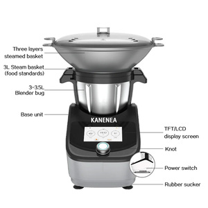 Robot de cuisine multifonction intelligent, mixeur thermique électrique, robot culinaire sur socle - Product Image 3