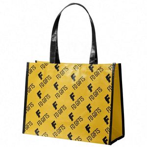 Sacs de shopping promotionnels écologiques en PP laminé, sacs fourre-tout personnalisés pas chers - Product Image 6