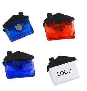 Regali Pubblicitari: Clip Magnetico a Forma di Casa per Promemoria, Porta Foglietti Magnetico Personalizzato - Product Image 1