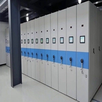 Compacteur de fichiers design moderne pour archives Système de fichiers intelligent pour le stockage Rayonnage mobile réglable Matériau métallique pour bibliothèque Sous-sol