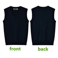 Nouveau Gilet Pull Col V en Coton Doux de Haute Qualité pour Enfants Garçons et Filles, Uniforme Scolaire Personnalisé 2026 – Vente en Gros