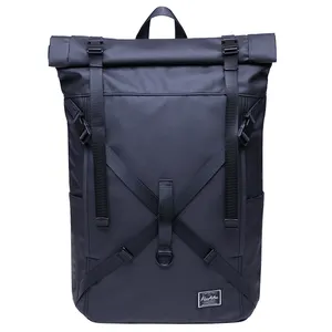 Fashion Rolltop Rucksack Urban Daypack Waterproof School Travel Outdoor Backpack Bike Bag Custom Logo Wholesale