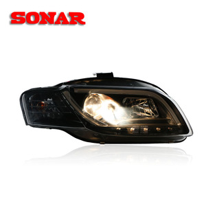 Conjunto de Faros Delanteros para <span class=keywords><strong>Audi</strong></span> <span class=keywords><strong>A4</strong></span> 2005-2008, Modelo B7, Listos para Instalar, con Lentes LED de Doble Haz, Luces de Circulación Diurna y Señales de Giro, 6000K, 12V - Product Image 3