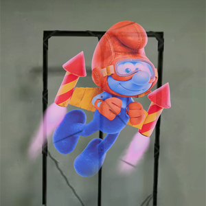 โปรเจคเตอร์3D โฮโลแกรมระดับไฮเอนด์แอลอีดีดีไซน์เพรียวบางอุปกรณ์รวมพัดลมโฮโลแกรม - Product Image 6