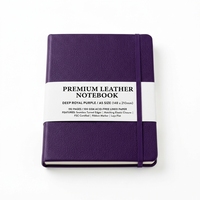 Carnet de notes personnalisé en cuir rigide pour réunions d'affaires avec clients