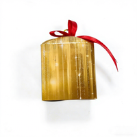 Boîte cadeau portable personnalisée, réutilisable, écologique, auto-érectible avec poignée pour dragées de mariage, vente en gros OEM, impression de logo personnalisée