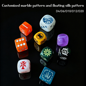 <span class=keywords><strong>Dados</strong></span> <span class=keywords><strong>de</strong></span> <span class=keywords><strong>Juego</strong></span> Cuadrados y D20 <span class=keywords><strong>de</strong></span> Resina/Plástico Grabados Personalizados con Impresión Ecológica para Juegos <span class=keywords><strong>de</strong></span> Mesa DND y Embalaje Personalizado - Product Image 3