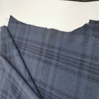 Tissu à carreaux bicolore en polyester et élasthanne, extensible et durable pour pantalons et shorts d'uniforme
