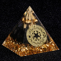 Bestseller Energieausgleich Spirituelle Heilung Reiki Quarz Kristallkies Harz Orgon Stern Magische Pyramide zur Dekoration
