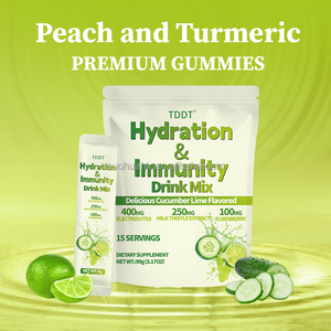 <b>Hydration</b> and Immunity Drink Mix <b>Powder</b> Cucumber Lime Flavor Dietary Supplement Sugar Free & Caffeine Free for Adults - Product Image 3