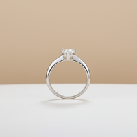 Moissanite S925 argent sterling 1-2 carat coeur amour bague pour dames bijoux de mariage classique avec placage rhodium par marque