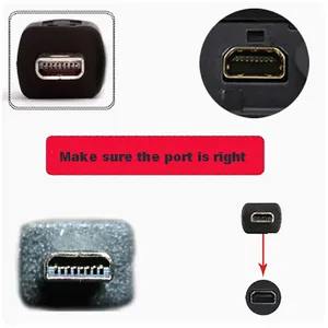 1.5 ม. มินิ 8 พินถึง USB 2.0 สายชาร์จข้อมูลแบบดิจิตอลสากลสายกล้องดิจิตอลสำหรับนิคอน SLR ฟูจิกล้องโทรศัพท์คอมพิวเตอร์ - Product Image 4